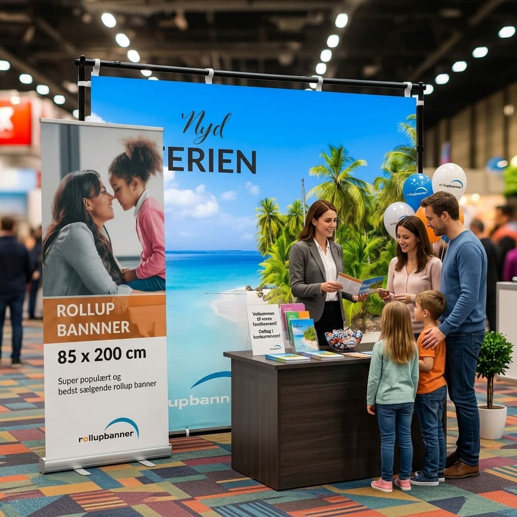 Sådan får du styr på omkostninger ved pressevæg med logo og roll-up bannersystem